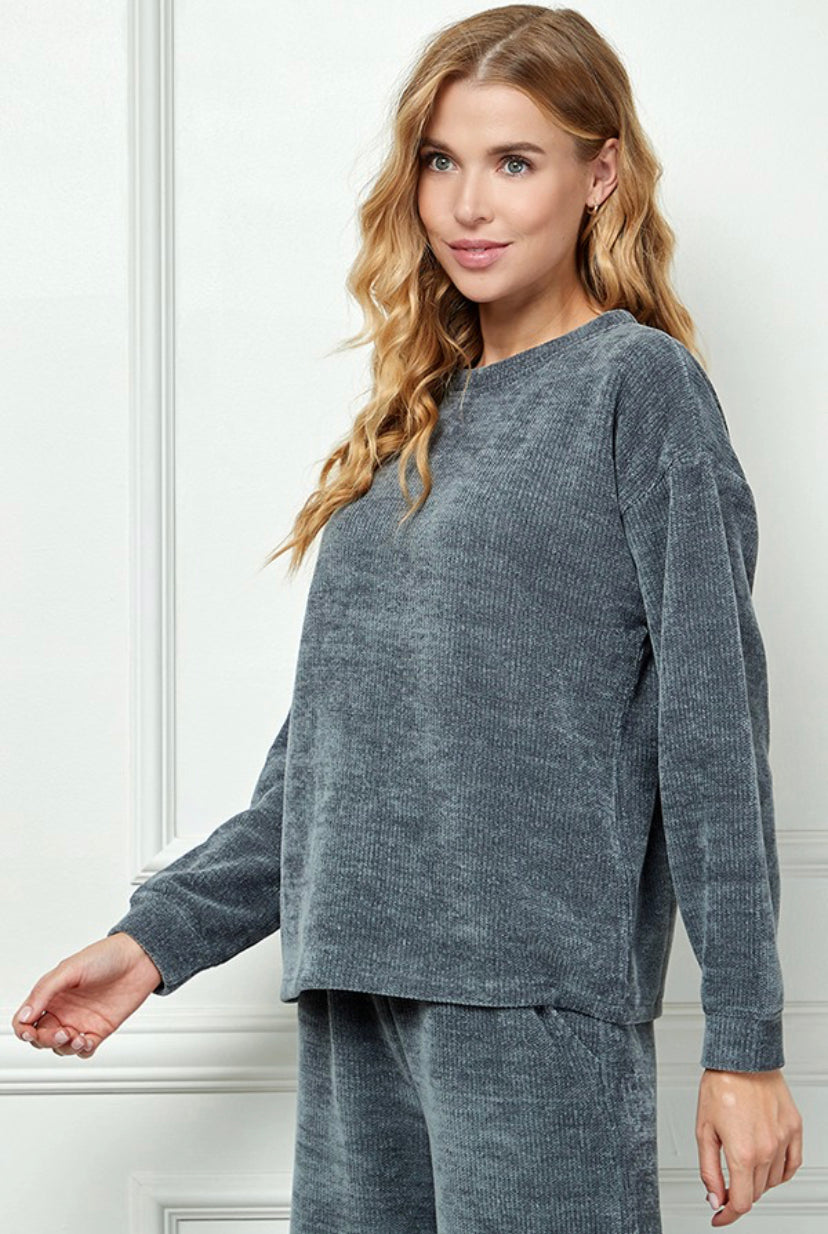 Surely Chenille Long Sleeve Top