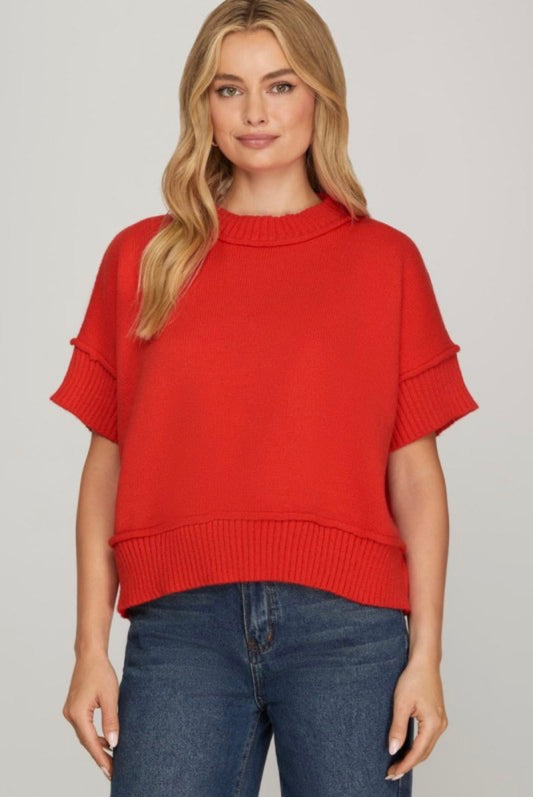 Dena Drop Sleeve Sweater