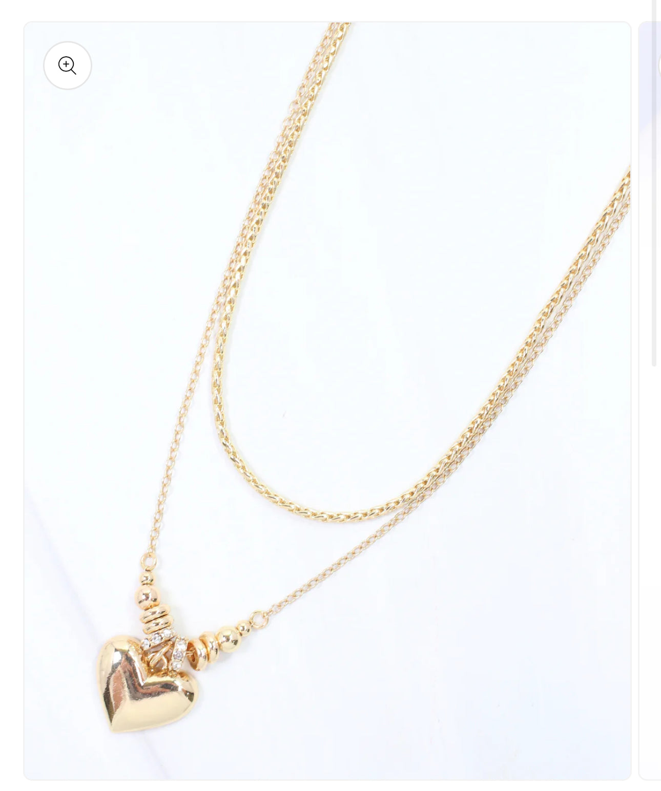 Devin Layered Heart Necklace