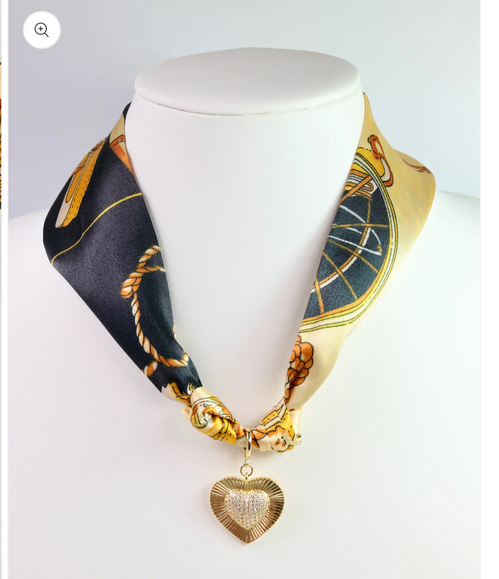 Lillie Scarf Charm Necklace
