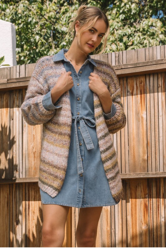 Selina Stripe Cardigan