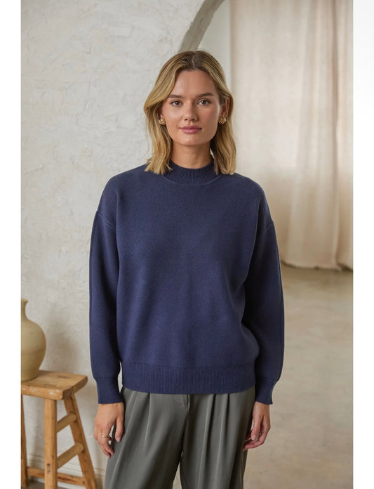 Melina Mock Neck Sweater