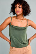 Sarah Sleeveless Cowl Neck Top