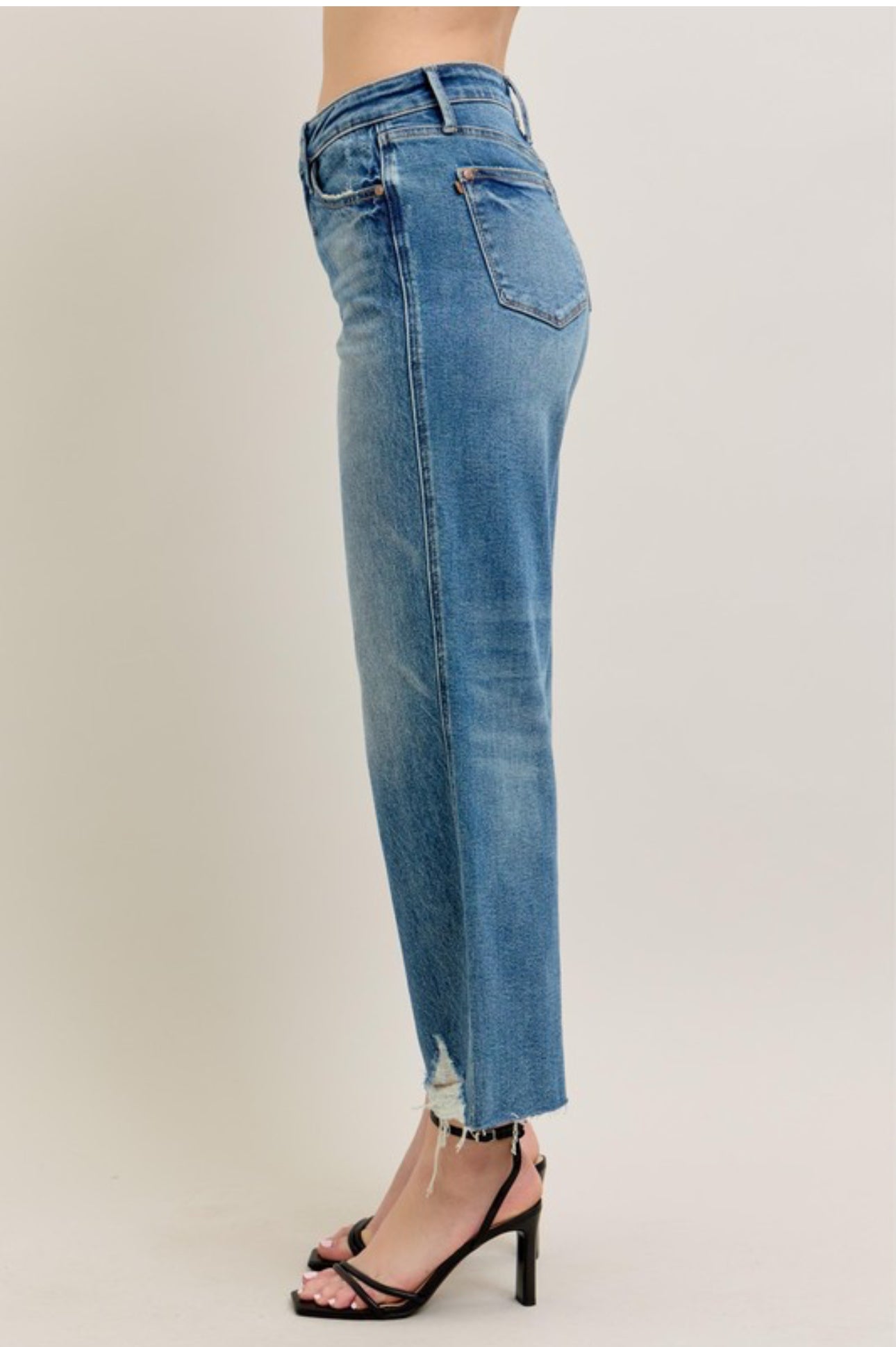 JB Destroyed Hem Crop