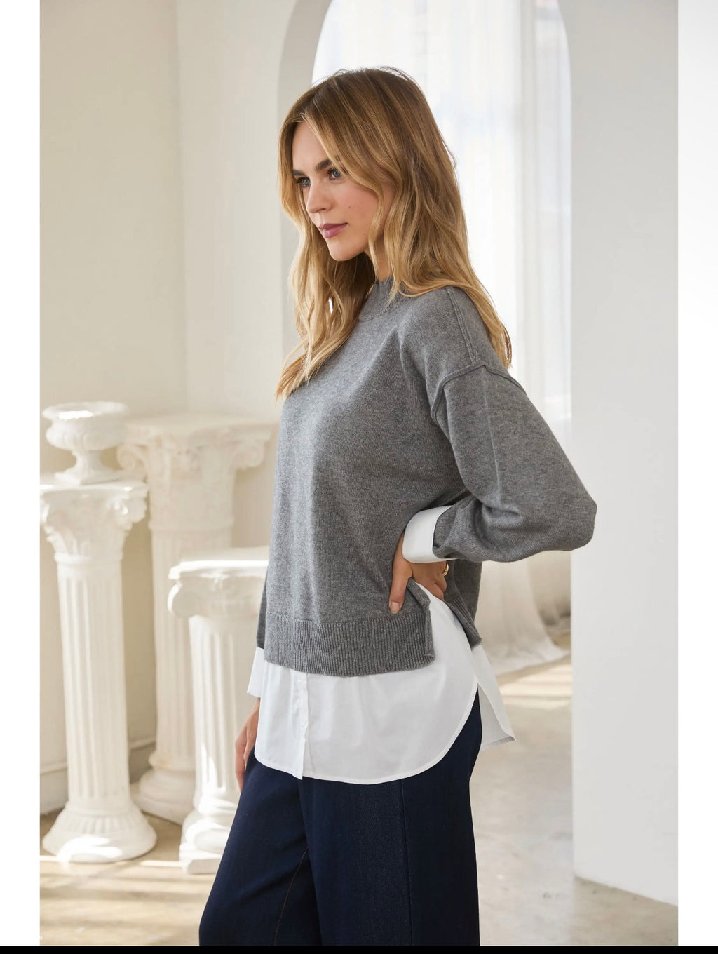 Twofer Layered Sweater
