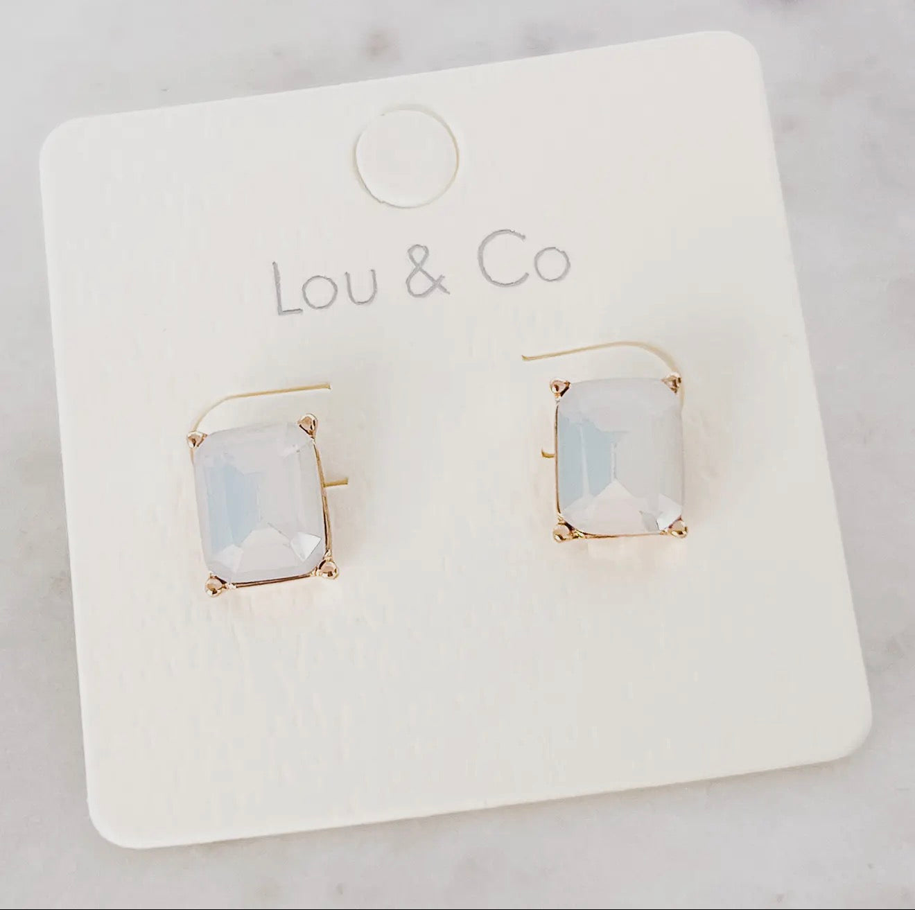 Stone Stud Earring