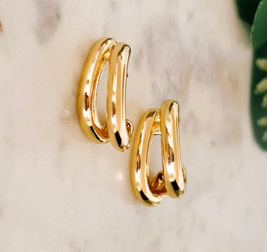 Double Layer Hoop Earring