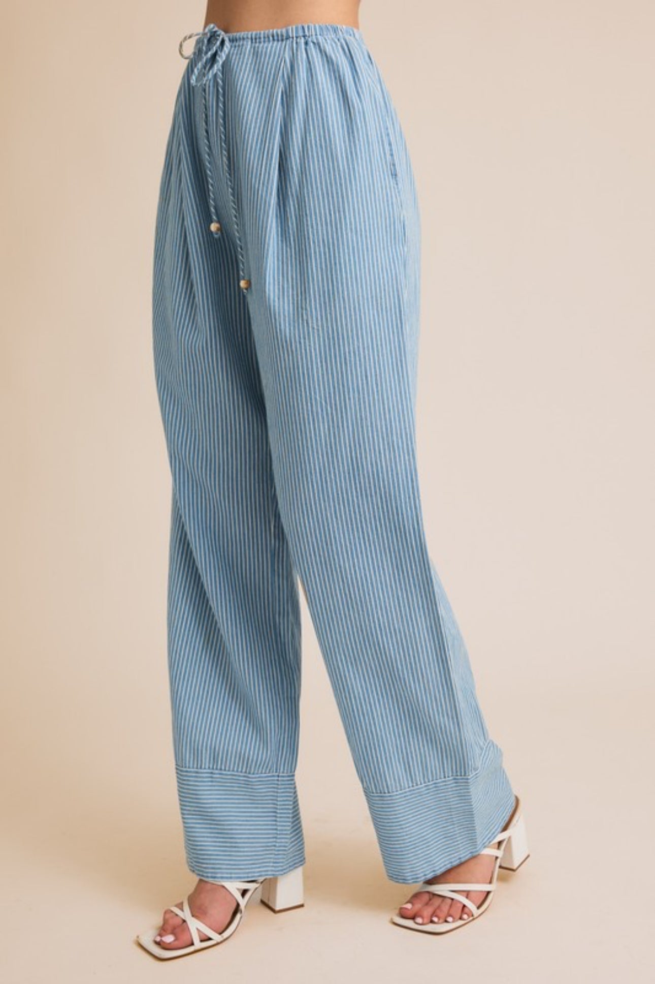 Sydney Stripe Chambray Pants