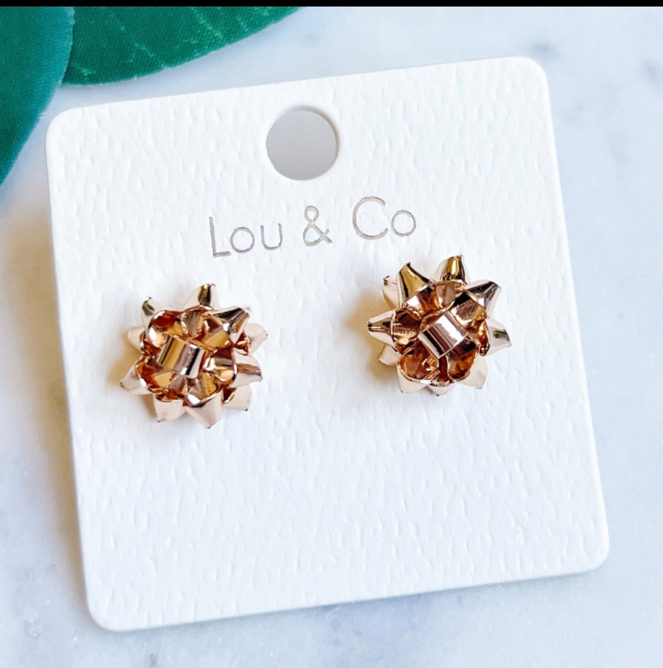 Christmas Bow Stud Earring