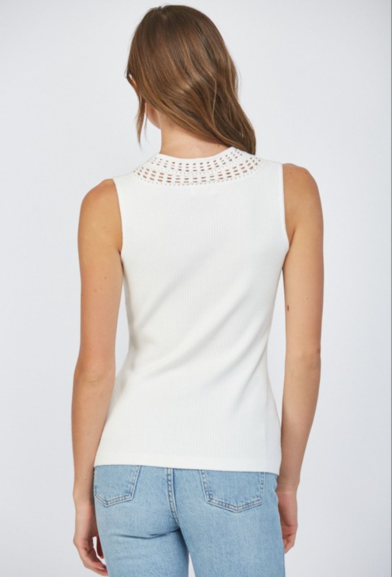 Sophie Sleeveless Sweater Top