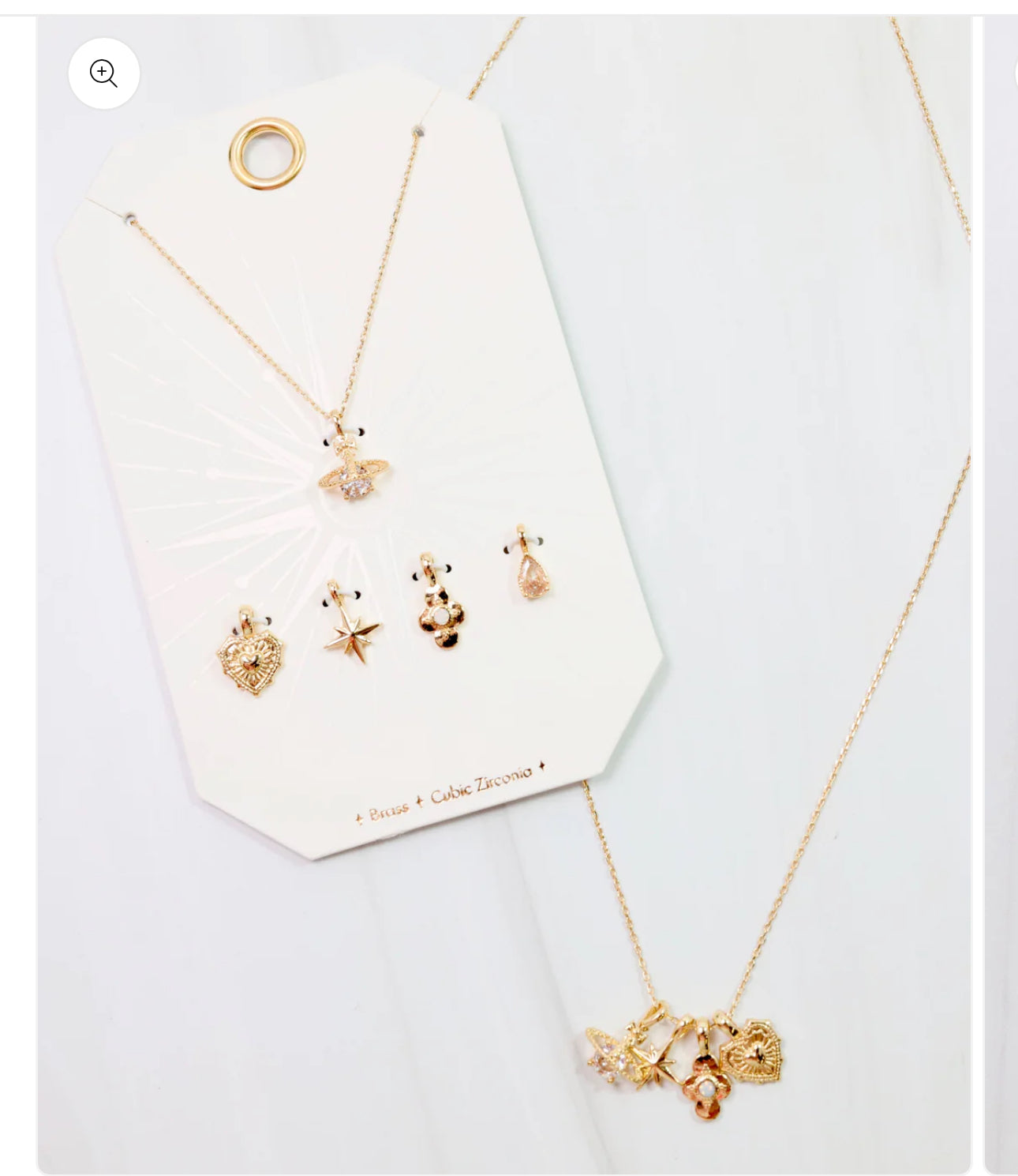 Star and Heart Charm Necklace Set