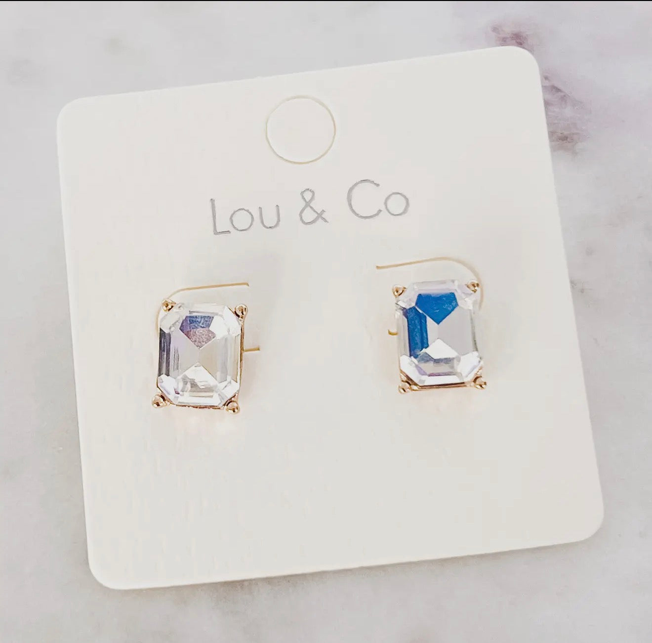 Stone Stud Earring