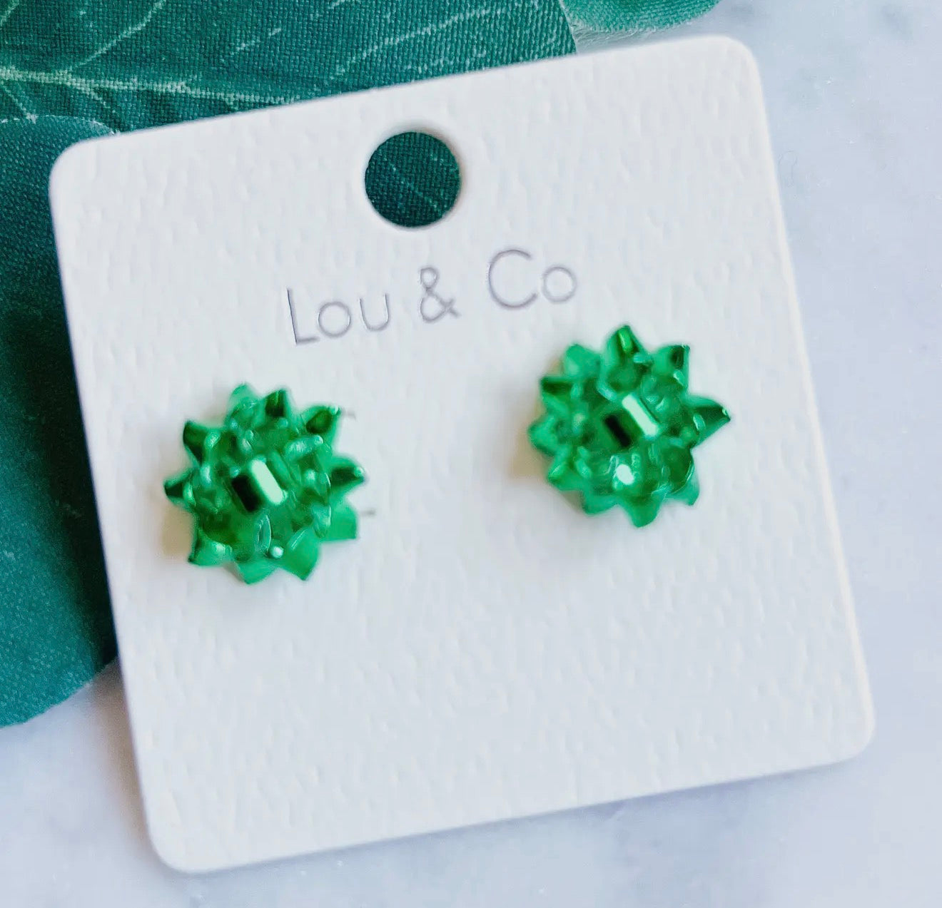 Christmas Bow Stud Earring