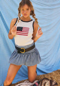 Sleeveless Flag Sweater