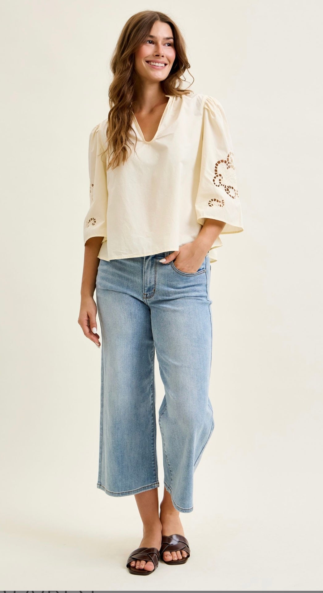 JB MR Wide Crop Jeans