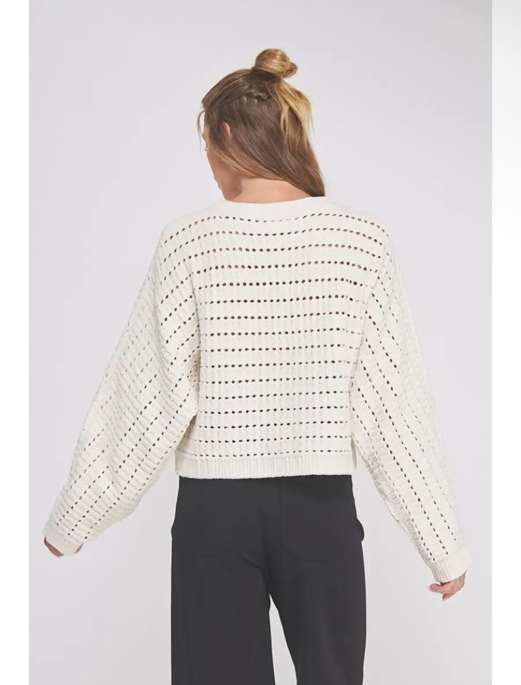 Chenille Crop Sweater