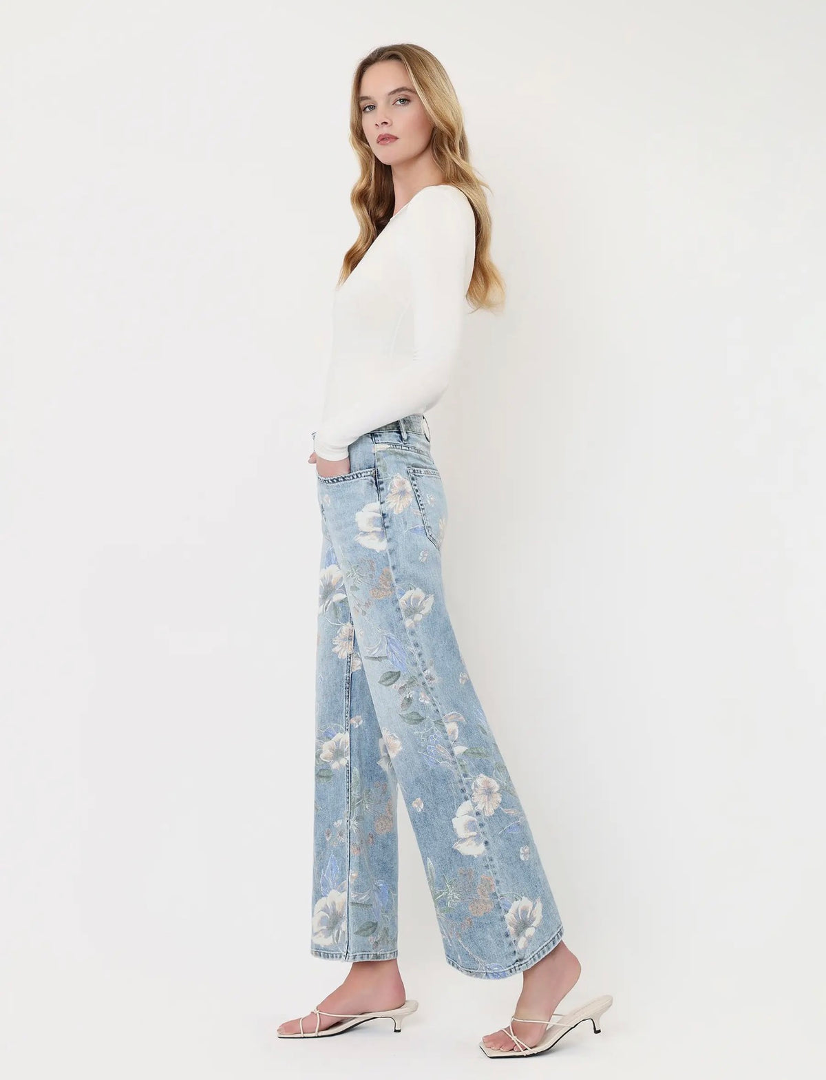 Fiona Floral Print Jean