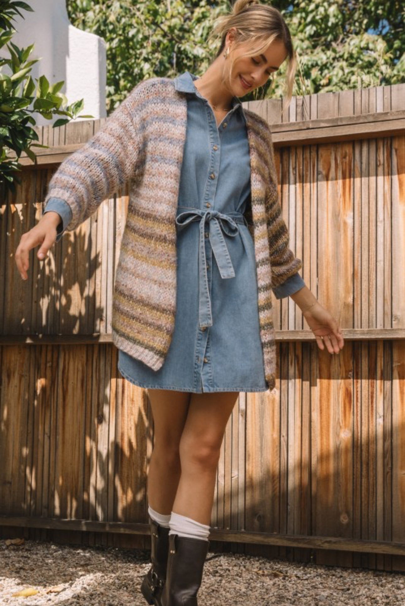 Selina Stripe Cardigan