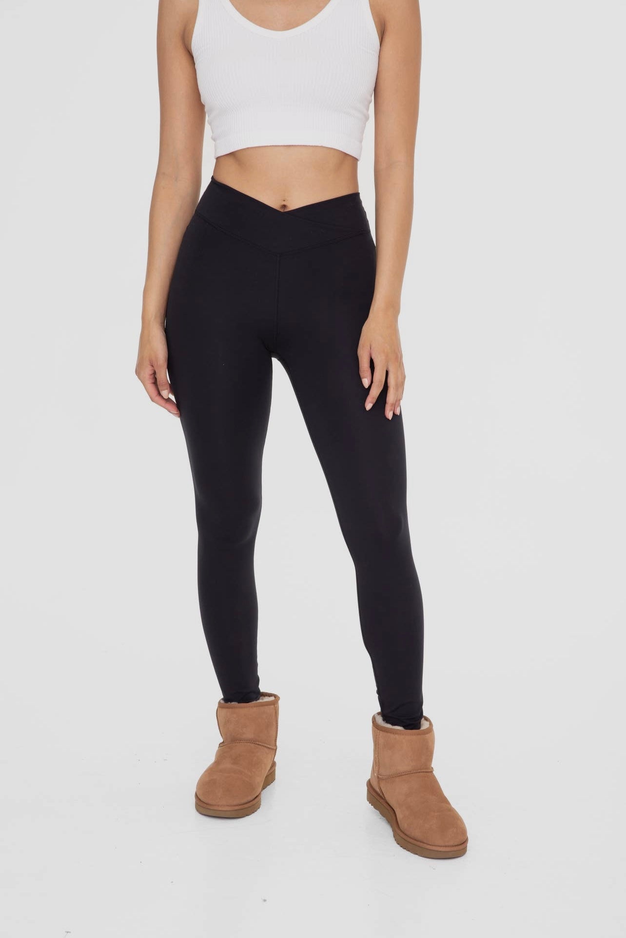 Venice Crossover Waist Leggings