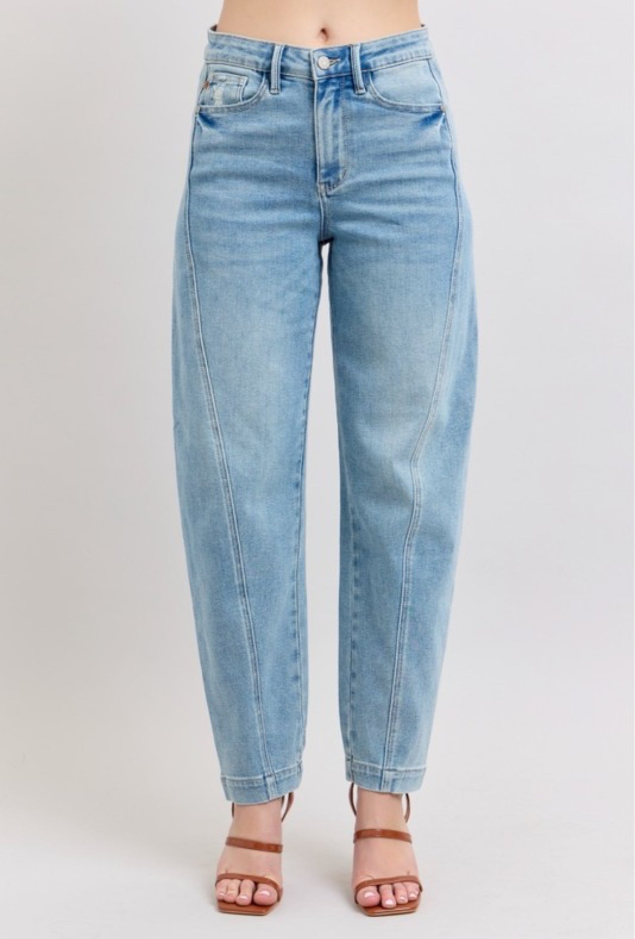 JB Side Panel Barrel Jean