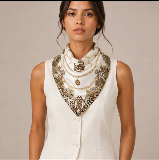 Camilla Chain Print Scarf