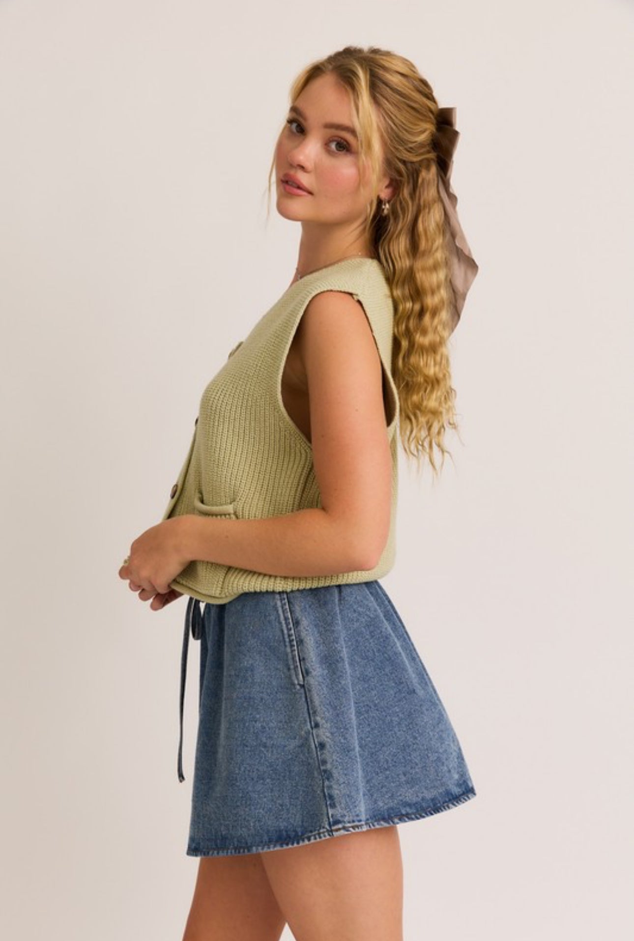 Sage Sweater Vest
