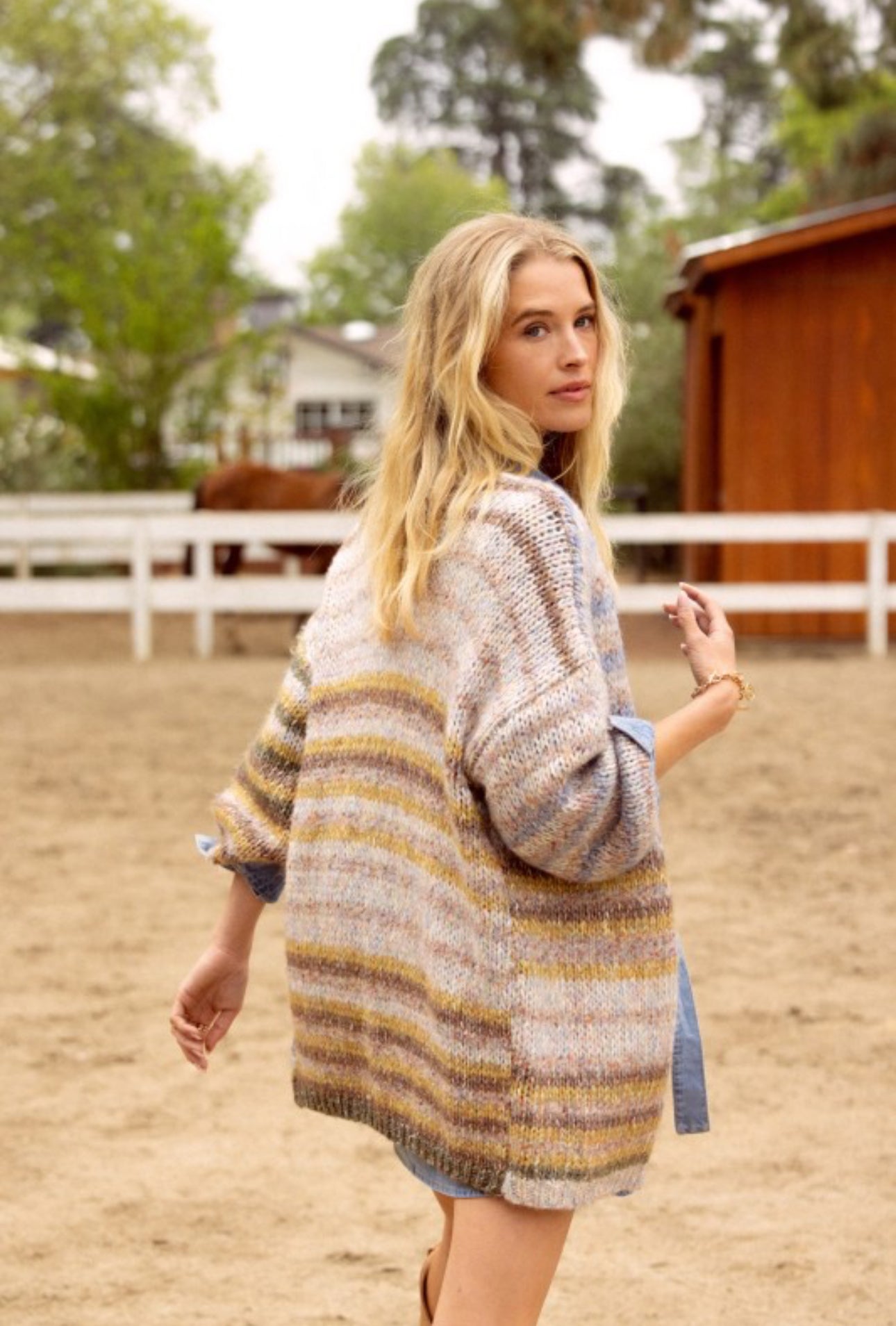 Selina Stripe Cardigan