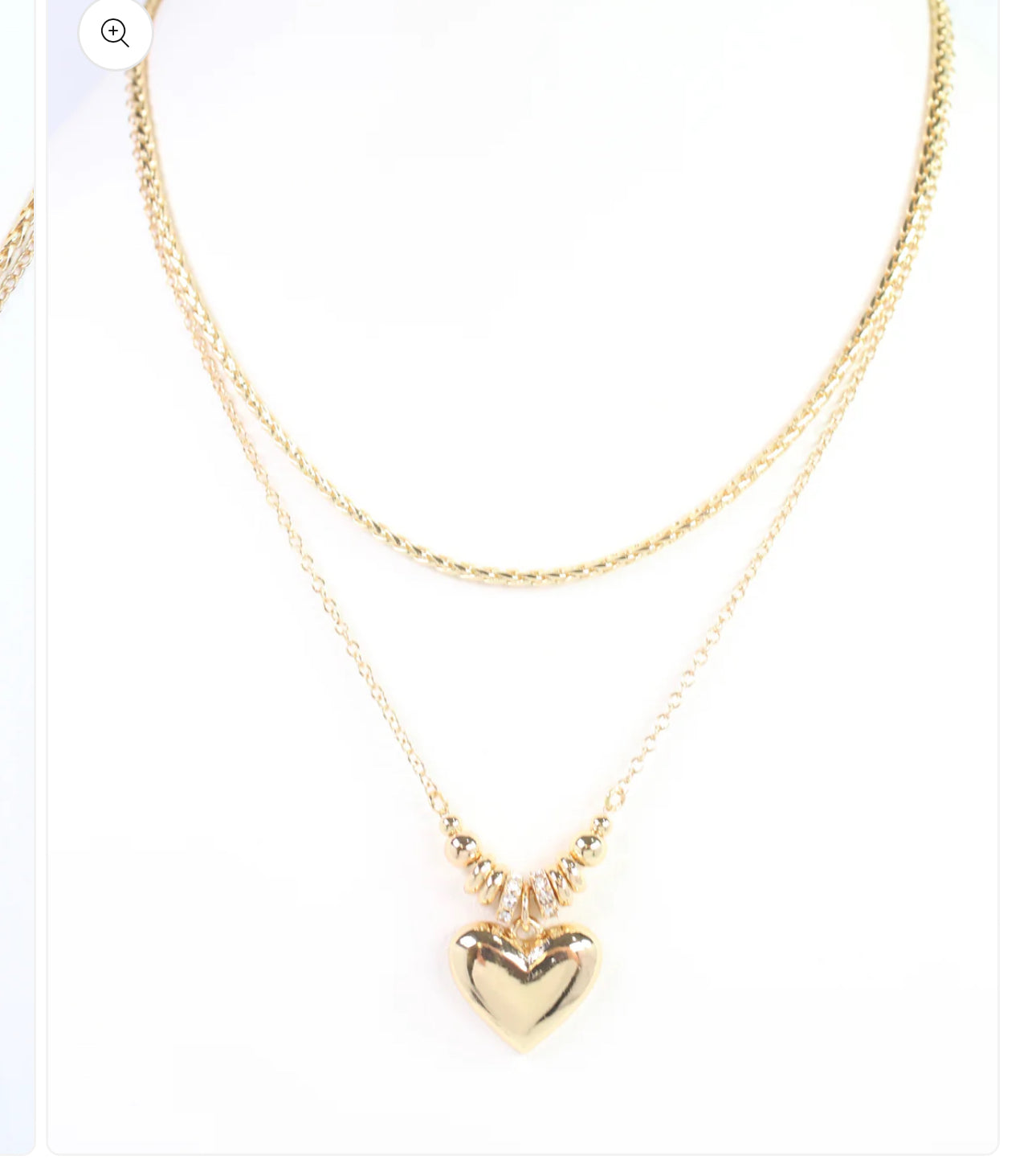 Devin Layered Heart Necklace