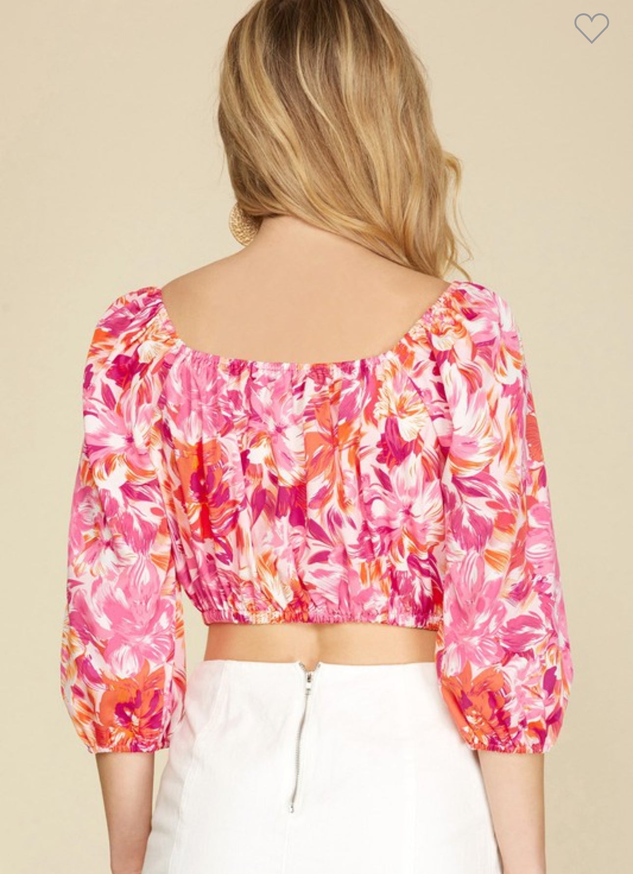 Faith Floral Print Top