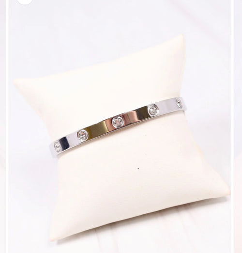 Almeria Cz Bracelet in Silver