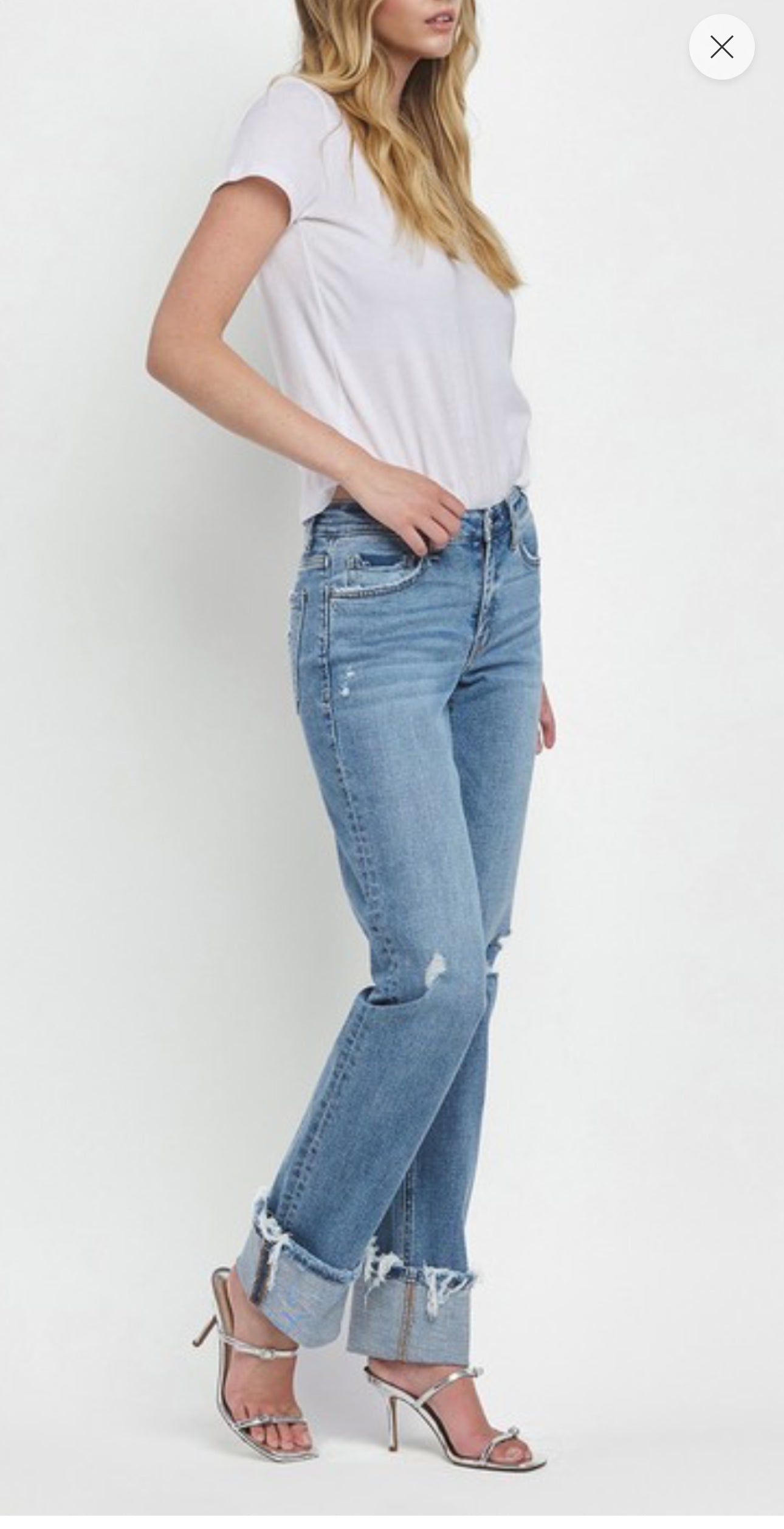 Evermore Cuffed Straight Jean
