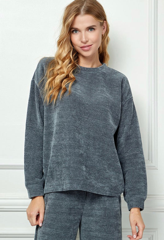Surely Chenille Long Sleeve Top