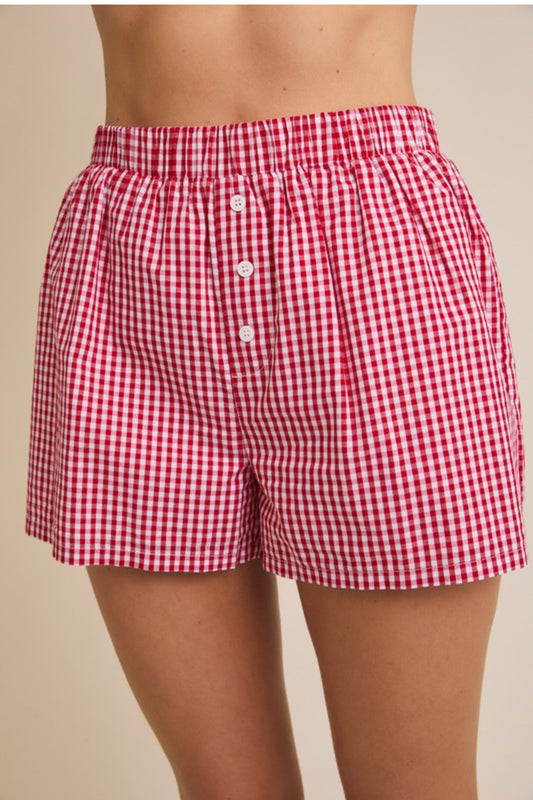Gingham Boxer Shorts