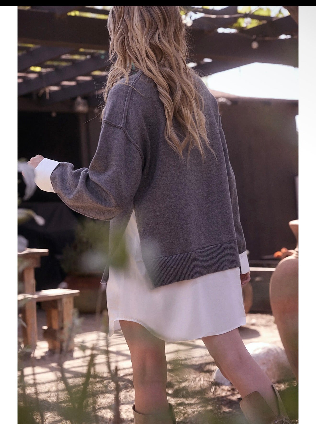 Layered Twofer Sweater Dress