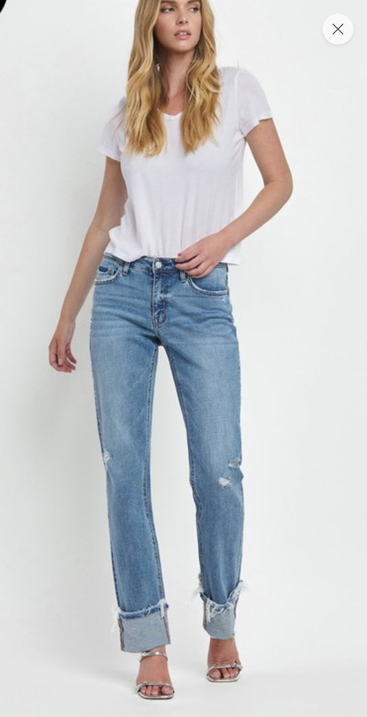 Evermore Cuffed Straight Jean