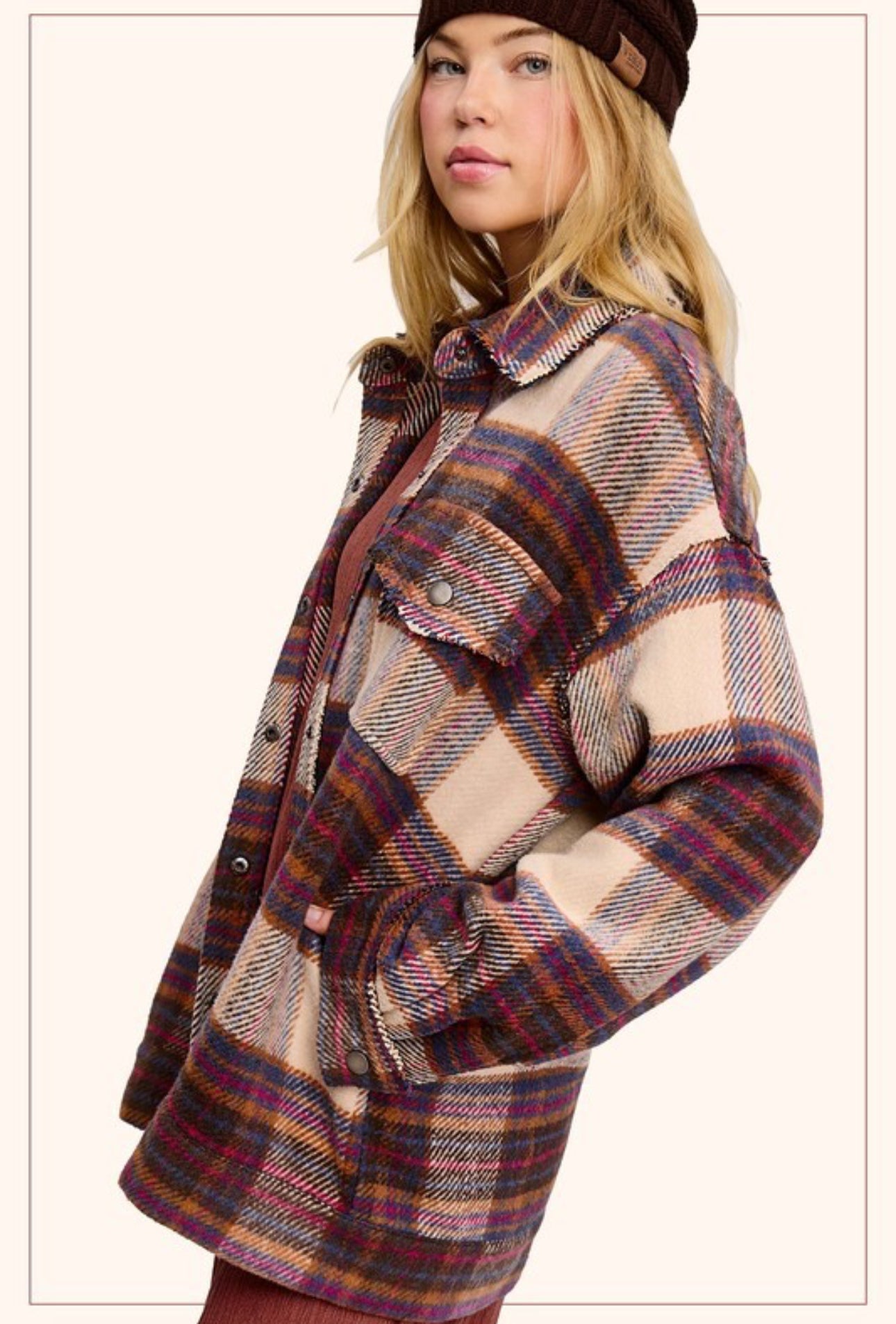 Edgy Plaid Shacket