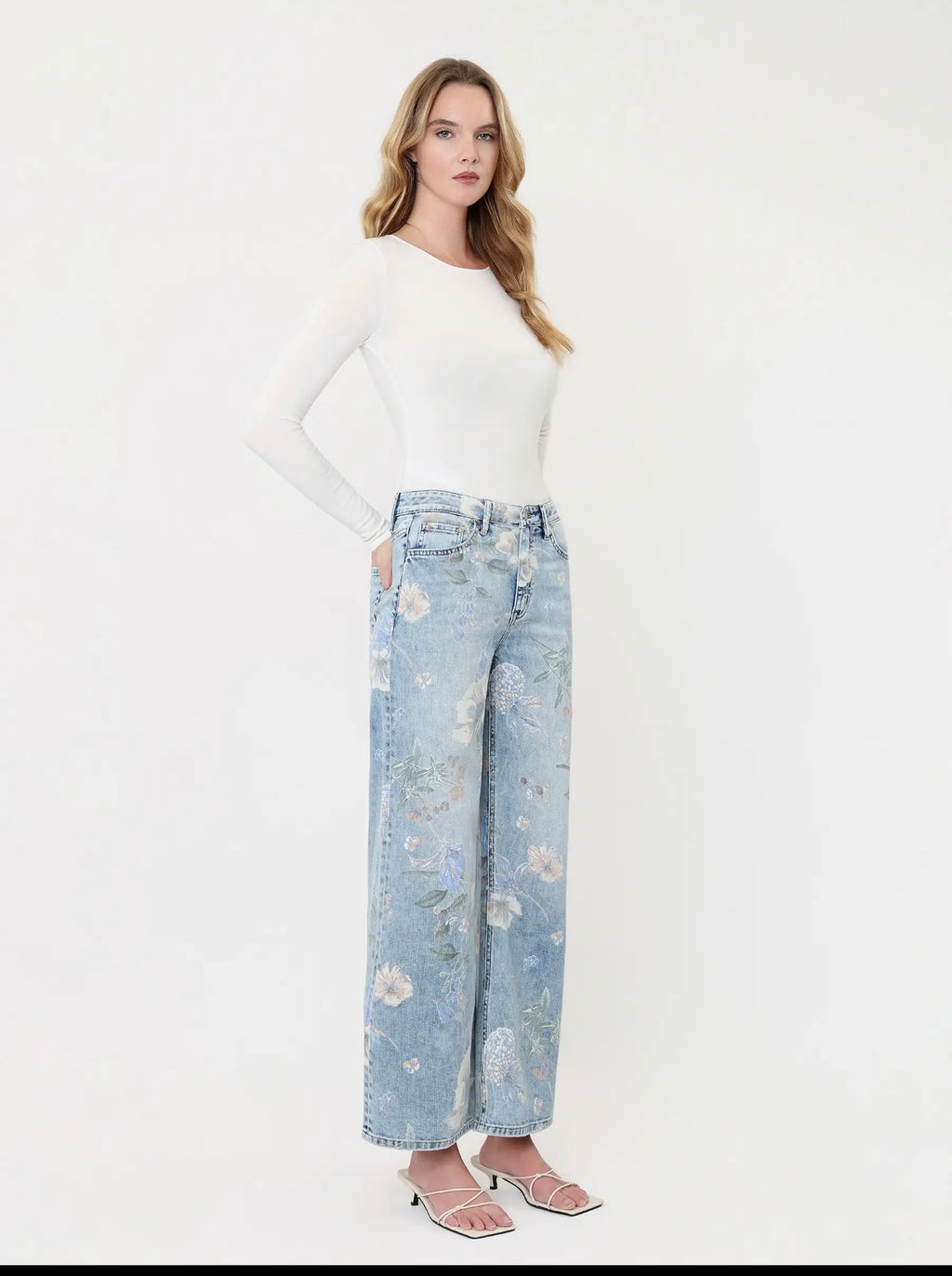 Fiona Floral Print Jean