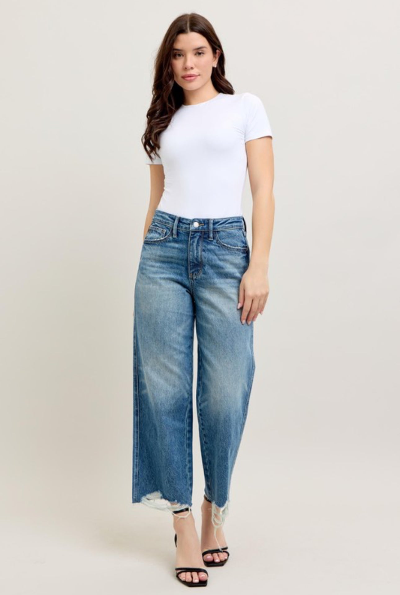 JB Destroyed Hem Crop