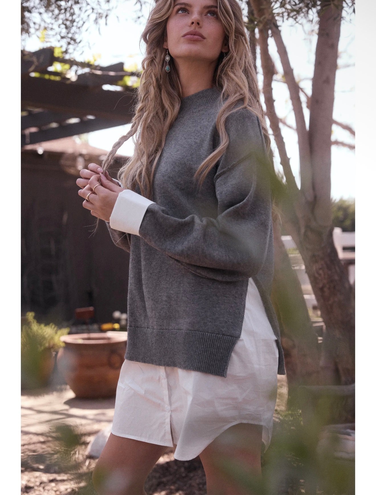 Layered Twofer Sweater Dress
