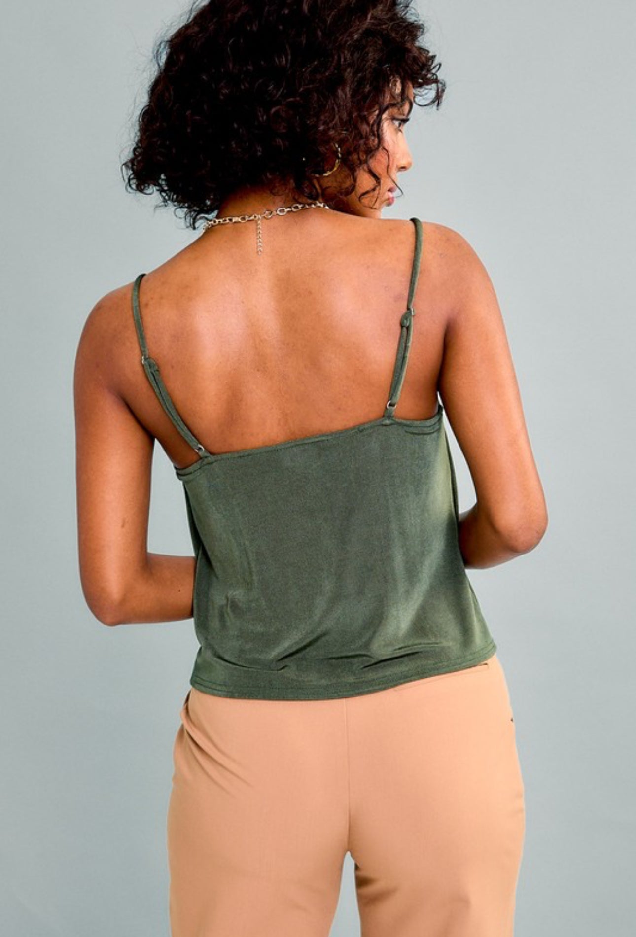Sarah Sleeveless Cowl Neck Top