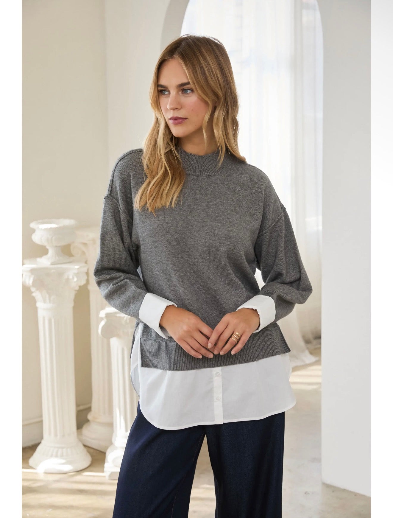 Twofer Layered Sweater