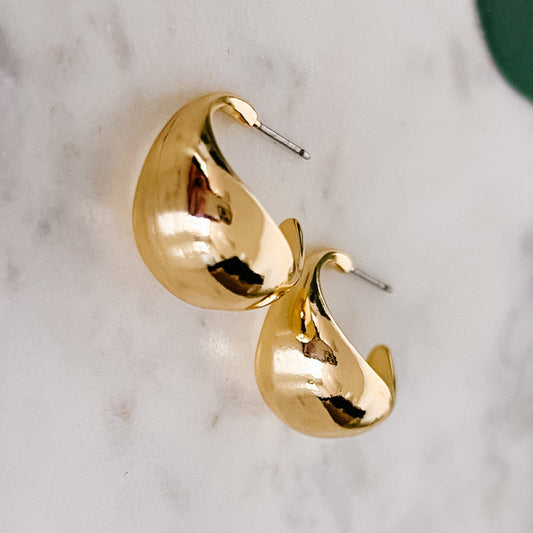 Hoop earrings   Gold or Silver