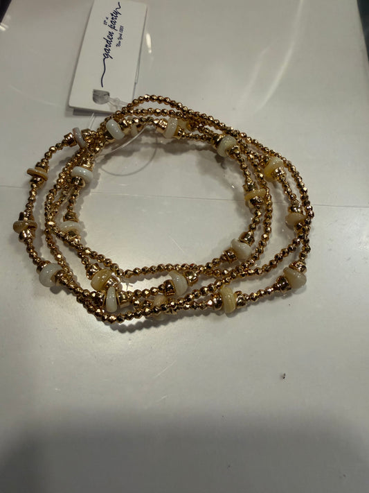 Gold Beaded Bracelet Set