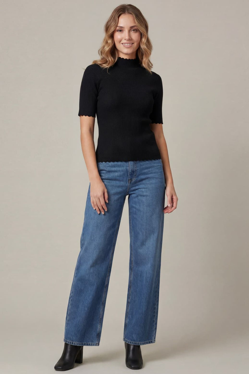 Basic Beauty Knit Sweater Top
