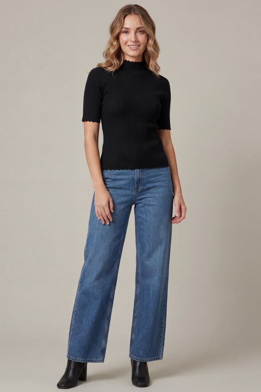 Basic Beauty Knit Sweater Top