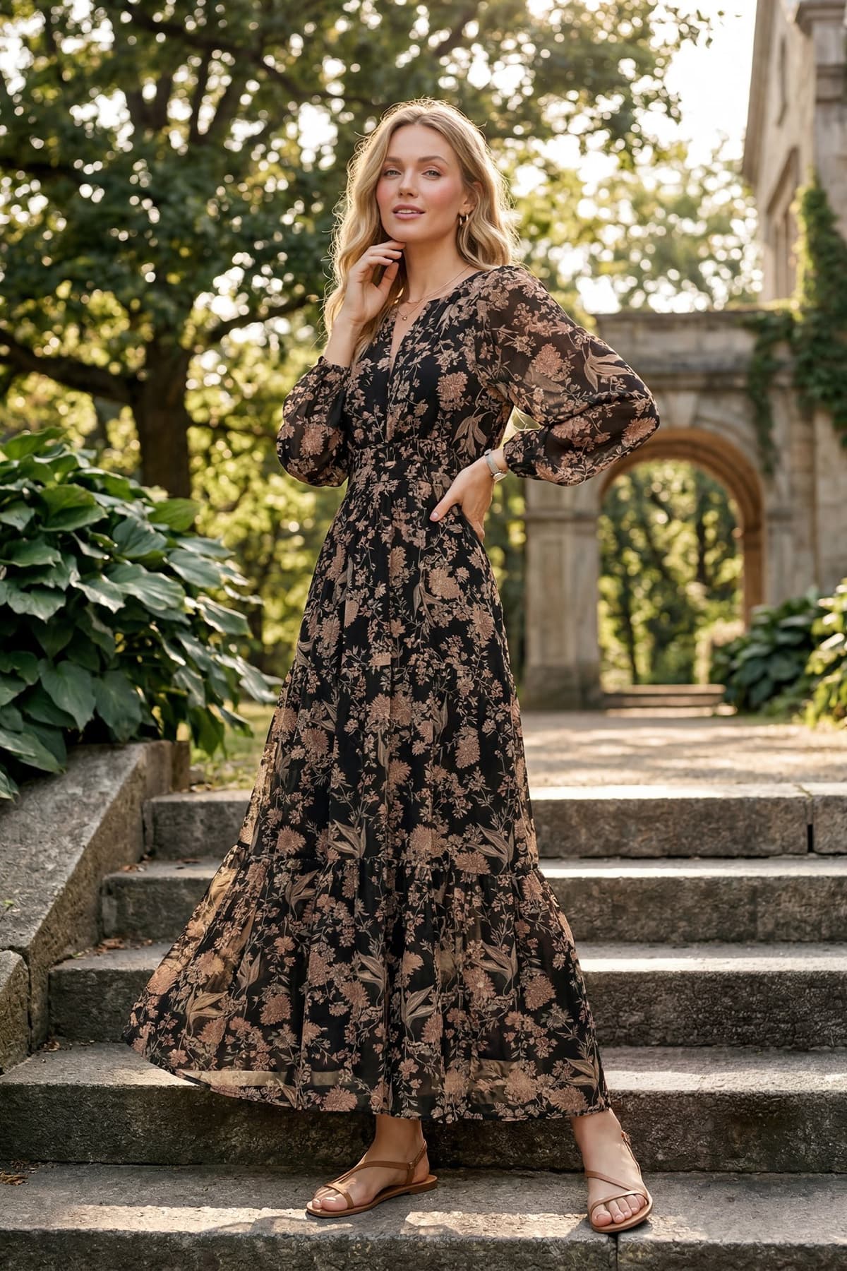 Tara Tiered Maxi Dress