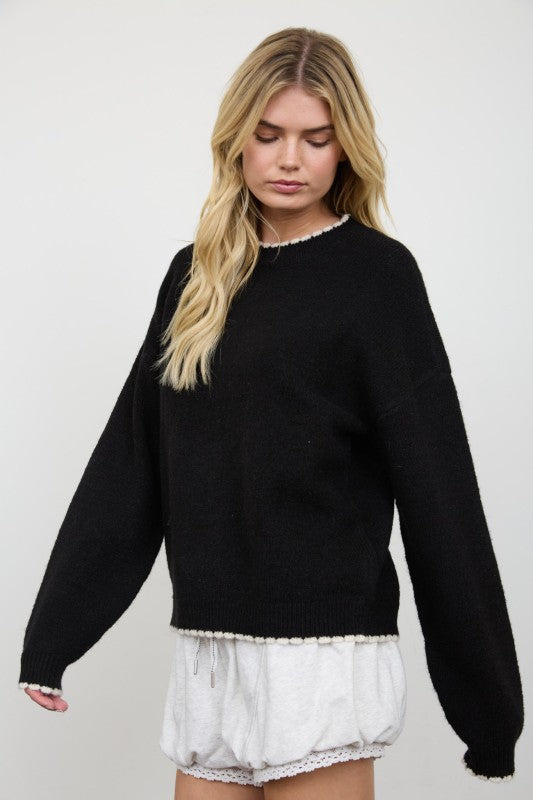 Keeping It Edgy Sweater