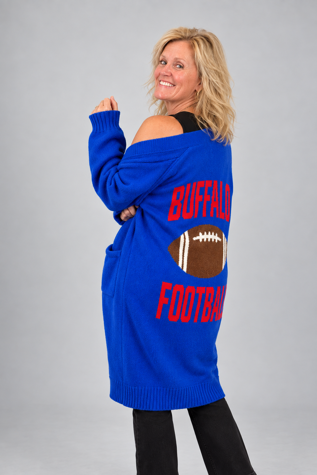 Buffalo Football Cardigan