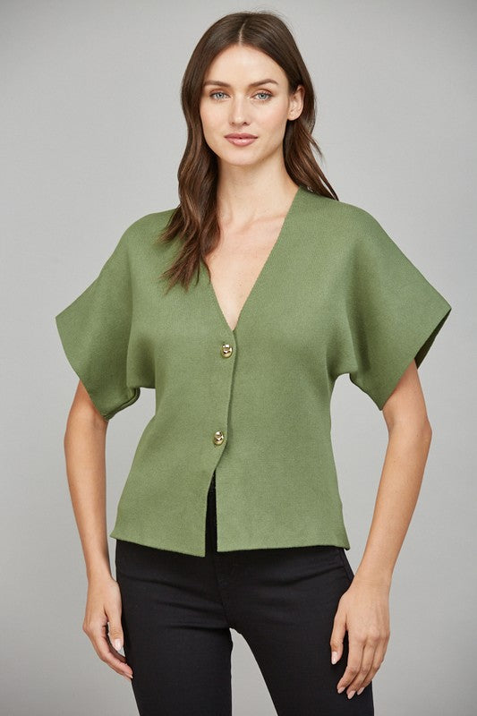 That's A Wrap Short Sleeve Cardigan