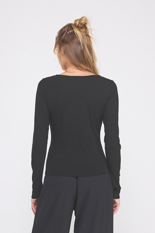 Ellie Soft Top with Hardware Detail